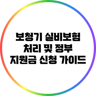 보청기 실비보험 처리 및 정부 지원금 신청 가이드