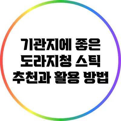 기관지에 좋은 도라지청 스틱 추천과 활용 방법