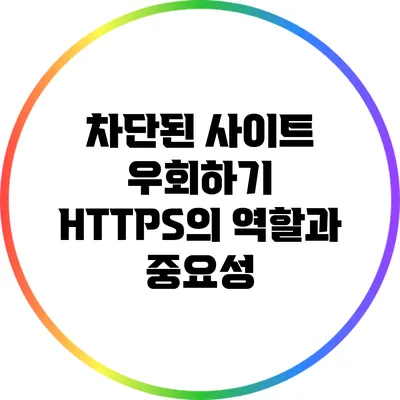 차단된 사이트 우회하기: HTTPS의 역할과 중요성
